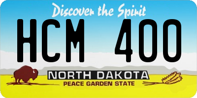 ND license plate HCM400