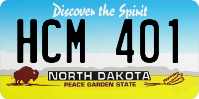 ND license plate HCM401