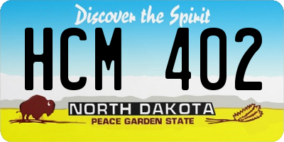 ND license plate HCM402