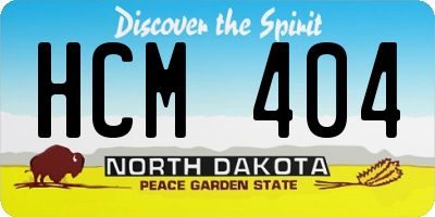 ND license plate HCM404