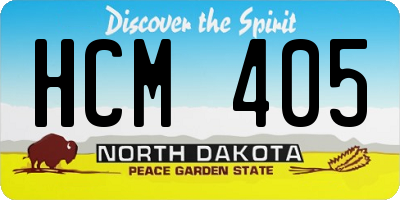 ND license plate HCM405