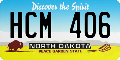 ND license plate HCM406