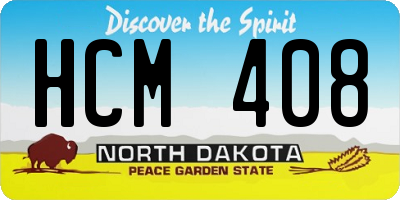 ND license plate HCM408