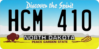 ND license plate HCM410