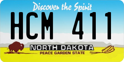 ND license plate HCM411