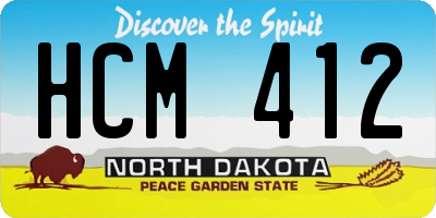 ND license plate HCM412