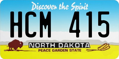 ND license plate HCM415