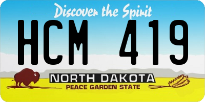 ND license plate HCM419