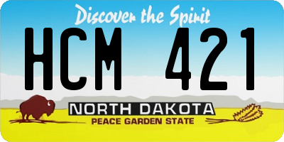 ND license plate HCM421