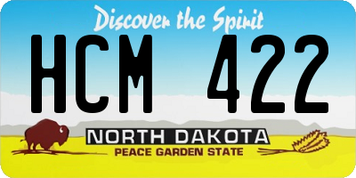 ND license plate HCM422