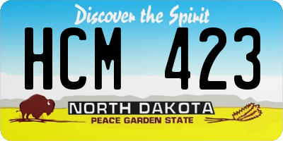 ND license plate HCM423