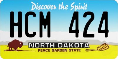 ND license plate HCM424