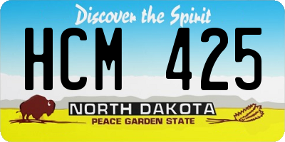 ND license plate HCM425