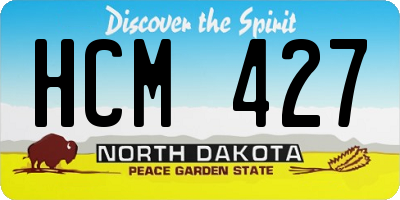 ND license plate HCM427