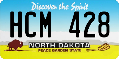 ND license plate HCM428