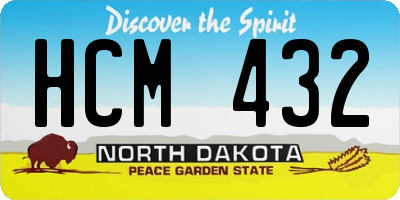 ND license plate HCM432