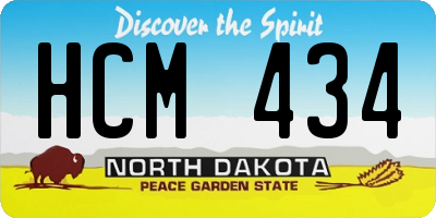 ND license plate HCM434