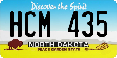 ND license plate HCM435