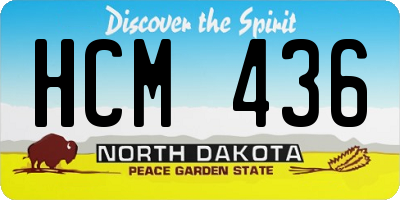 ND license plate HCM436