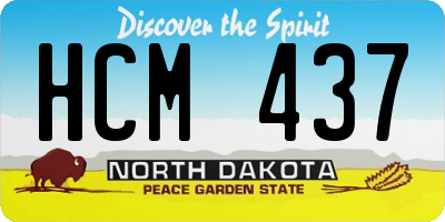 ND license plate HCM437