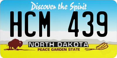 ND license plate HCM439