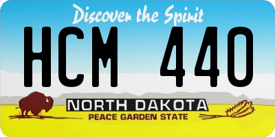 ND license plate HCM440