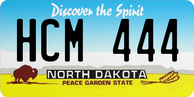 ND license plate HCM444