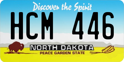 ND license plate HCM446