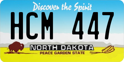 ND license plate HCM447