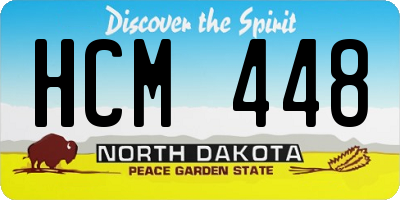 ND license plate HCM448