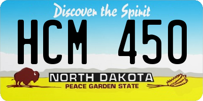 ND license plate HCM450