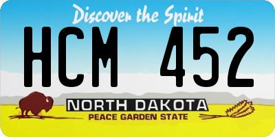 ND license plate HCM452