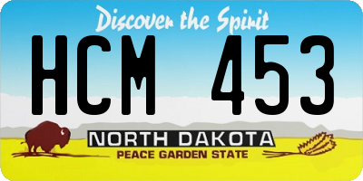 ND license plate HCM453