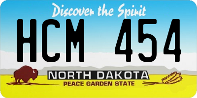 ND license plate HCM454