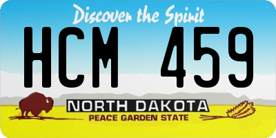 ND license plate HCM459