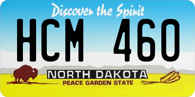 ND license plate HCM460