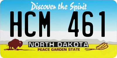 ND license plate HCM461