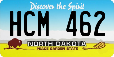 ND license plate HCM462