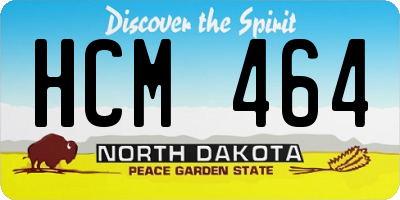 ND license plate HCM464