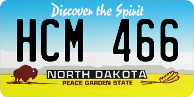 ND license plate HCM466