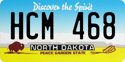 ND license plate HCM468