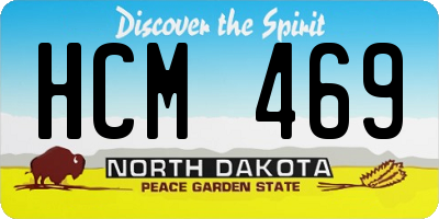 ND license plate HCM469