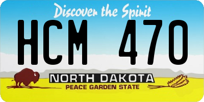 ND license plate HCM470