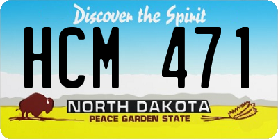 ND license plate HCM471