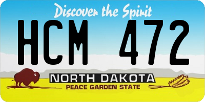 ND license plate HCM472