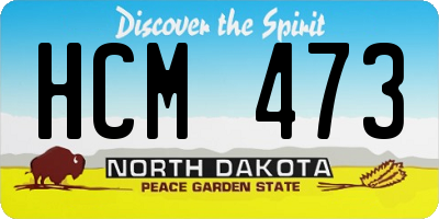 ND license plate HCM473