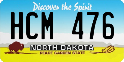 ND license plate HCM476