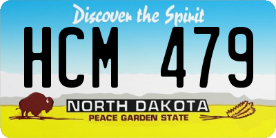 ND license plate HCM479