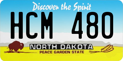 ND license plate HCM480