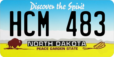 ND license plate HCM483